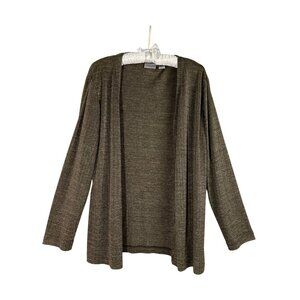 Chico's Olive Open Front Cardigan Size Medium